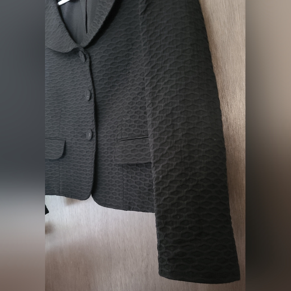 Euc Albert Nipon Textured Jacket And Dress Suit - image 8